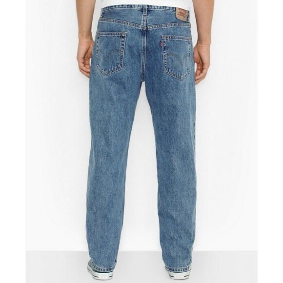 Levi's 550 Relaxed Fit light wash classic jeans size 50 x 30 - Picture 2 of 12